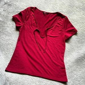 Shein Cranberry shirt